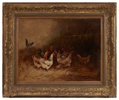 Charles MARECHAL (1865-c.1931)
Les poules...