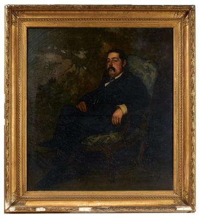 Ecole française du XIXème siècle 
Portrait...