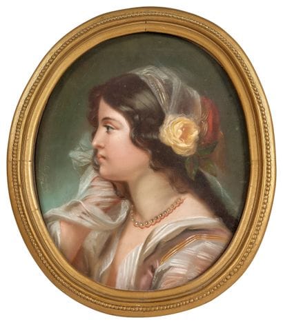Ecole française du XIXème siècle 
Portrait...
