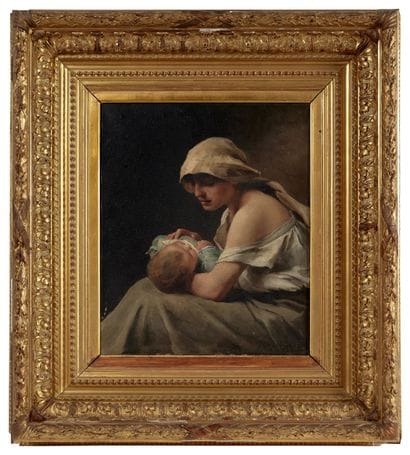 Georges MOREAU DE TOURS (1848-1901)
La caresse...