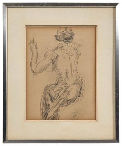 Jules CHÉRET (1836-1932)
Etude de femme 
Dessin...
