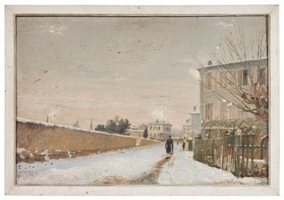 Charles GAUTHIER (1831 - 1891) 
Les faubourgs...