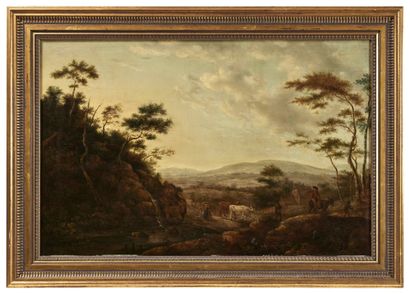 Jean-Baptiste TENCY (1746 - 1811) 
Paysage...