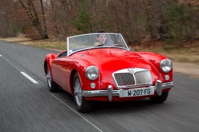 1959 MGA 1500 roadster
US registration document...