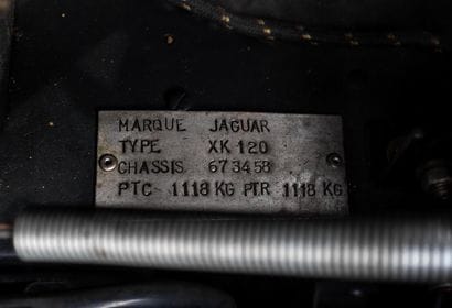 1953 JAGUAR XK120 ROADSTER
- Carte Grise...