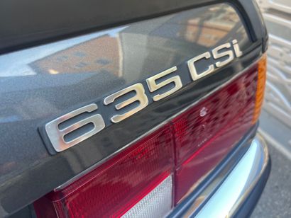 1981 BMW 635 CSI

•	Titre de circulation...