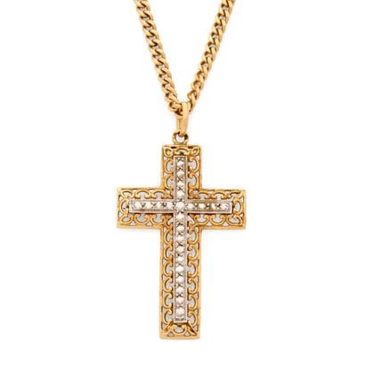 CROSS PENDANT
Featuring an openwork geometric...