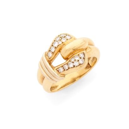 CHRISTOFLE 
BAGUE
présentant un motif asymétrique...