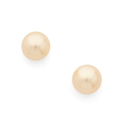 PAIRE DE PUCES D'OREILLES 
retenant une perle...