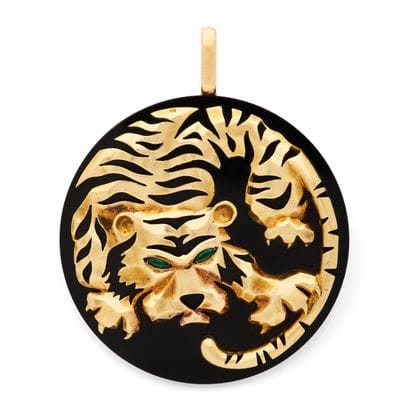 FRED 
PENDENTIF 
présentant un tigre stylisé...