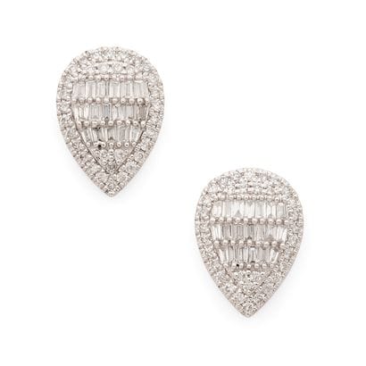 PAIRE DE PUCES D'OREILLES
en forme de poires...