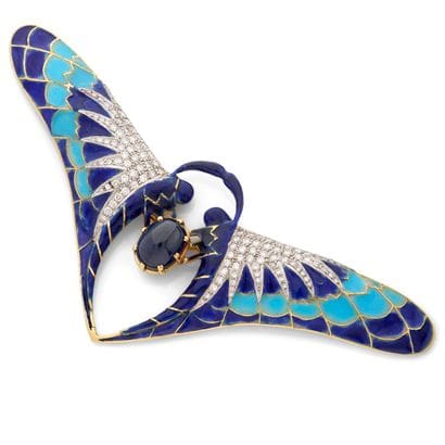 ANNÉES 1970
BROCHE 
présentant 2 papillons...