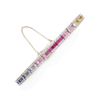 BRACELET LIGNE 
retenant une succession de...