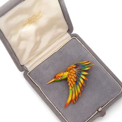 MAUBOUSSIN
BROCHE 
présentant un colibri...