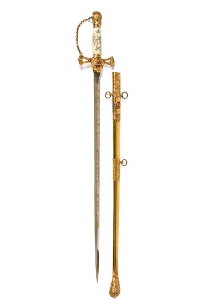 EPEE DE TEMPLIER US
Fusée blanche en celluloïde,...