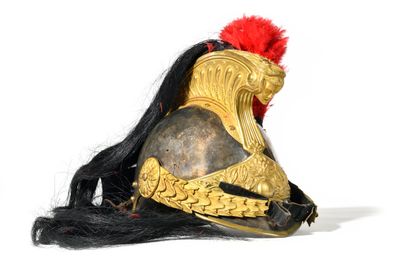 CASQUE D'OFFICIER de dragon modèle 1872....
