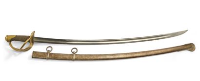 SABRE DE CAVALERIE légère modèle 1822. 
Poignée...