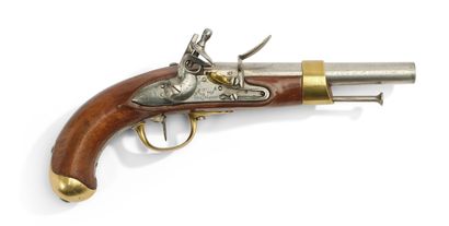 PISTOLET A SILEX modèle An XIII de marine....