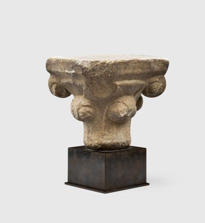 WHITE MARBLE CAPITAL
carved on all sides...