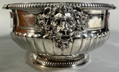 JARDINIERE DE TABLE oval-shaped silver 925°...
