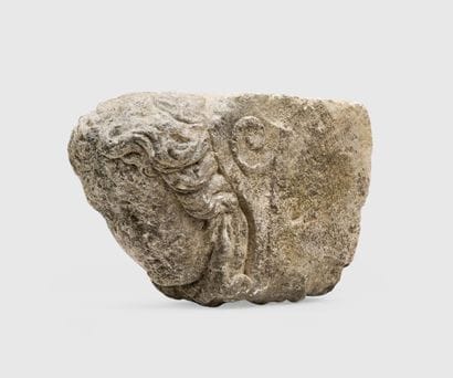 MASCARON IN CARVED LIMESTONE
adorned with...
