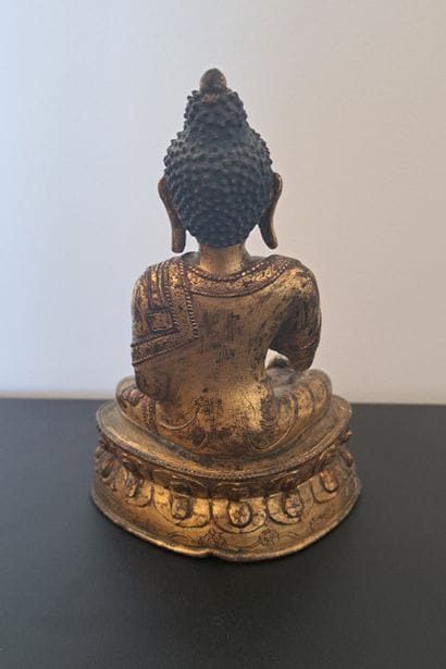 TIBET, 20th century, 
Gilded bronze Buddha...