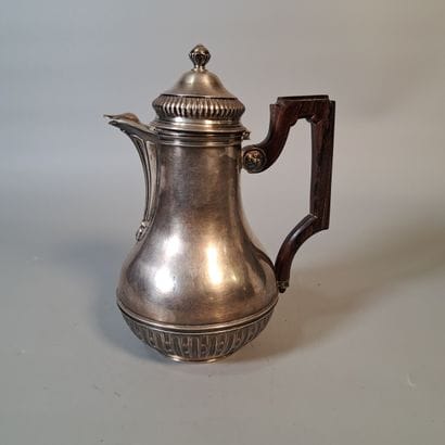 925° silver VERSEUSE with gadrooned lid and...