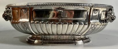 JARDINIERE DE TABLE oval-shaped silver 925°...