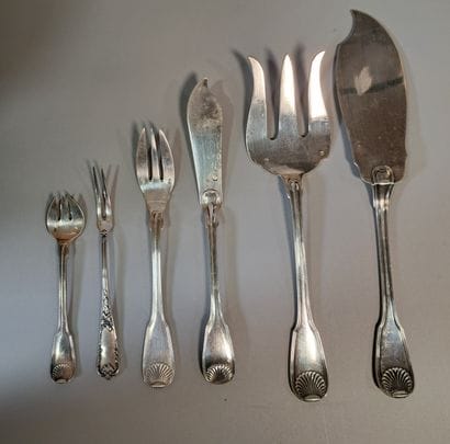 MENAGERE in silver 925° shell model including...
