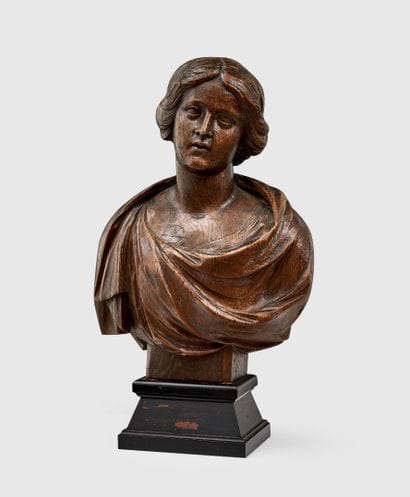 BUST OF A NIOBE GIRL
in oak carved after...