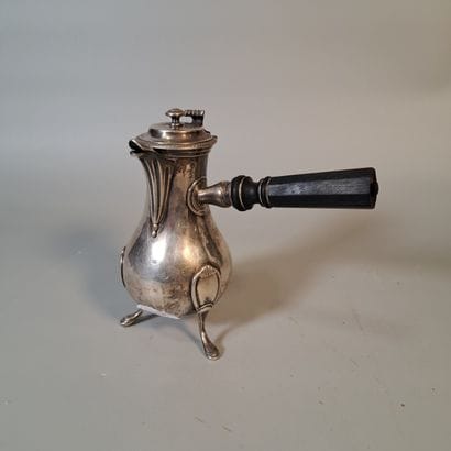 950° silver VERSEUSE on tripod base, ebony...