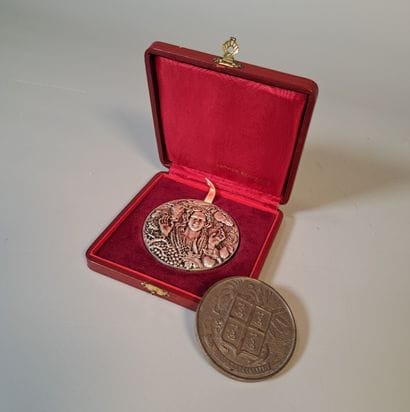 TWO silver MEDALS :
-Monnaie de Paris La...