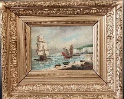 19th century SCHOOL

Marine

Oil on panel...