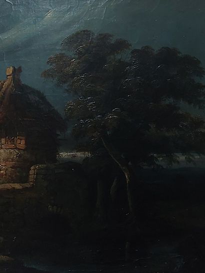 19th century FRENCH SCHOOL

Small cottage...