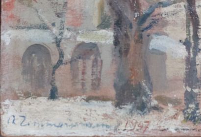 XXth CENTURY SCHOOL

Place du Tertre 

Oil...