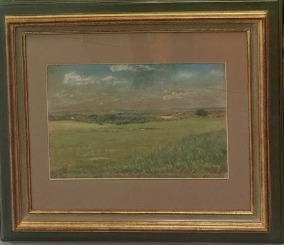 19th century French school 

Landscape 

Pastel...