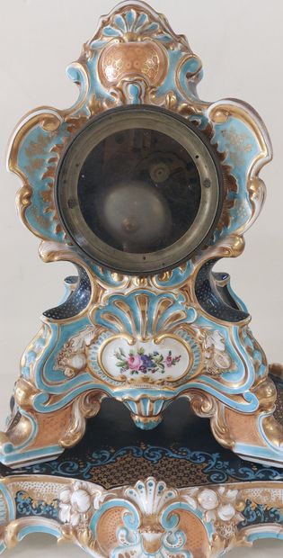 Porcelain of Paris HANGER, in two parts,...