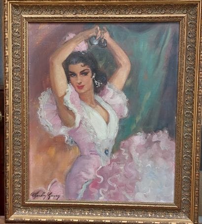 Charley GARRY (1891-1973) 

Flamenco dancer

Oil...