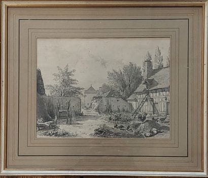 MID-19th CENTURY SCHOOL

Lively farmyard

Ink...