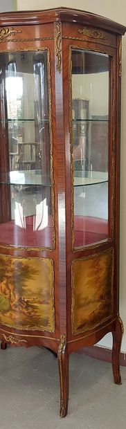 VITRIN in mahogany and mahogany veneer, opening...