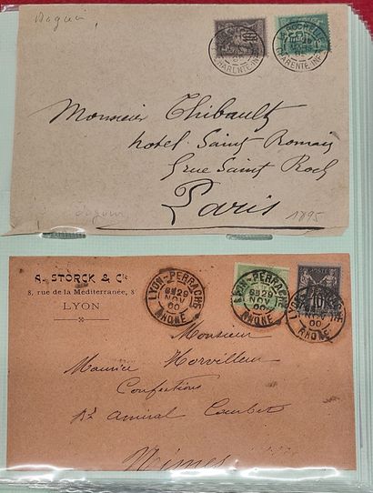 ALBUM OF 141 LETTERS WITH CLASSIC FRENCH...