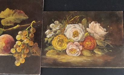 THREE OILS

Still life with fruit and flowers

Oil...