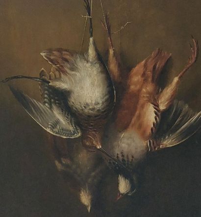 19th century school 

Still life with partridges

Oil...