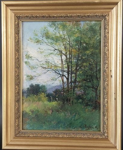 Late 19th century school 

Landscape 

Oil...