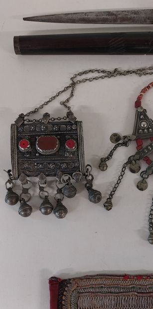 YEMEN

Two elaborate ethnic necklaces (one...