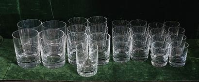 BACCARAT

Set of crystal glasses including...