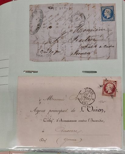 ALBUM OF 141 LETTERS WITH CLASSIC FRENCH...