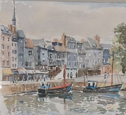 Michèle BALESDENT-GOUBERT 

Honfleur, quai...