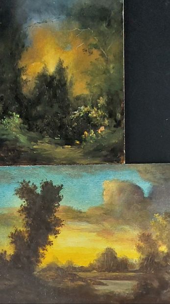 FOUR OILS

Landscape and sunset 

Oil on...