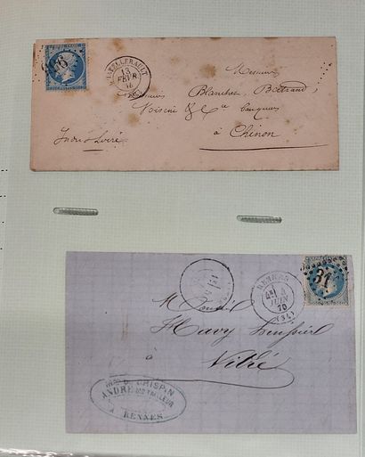 ALBUM OF 141 LETTERS WITH CLASSIC FRENCH...